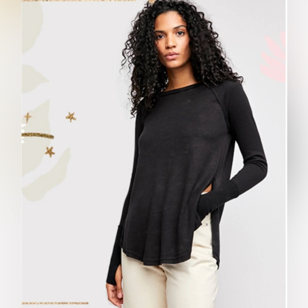 Free People Womens Snowy Thermal Shirt XS